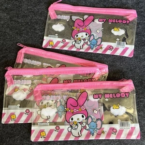 Juego de 4. Bolsa organizadora transparente. Dibujos animados. 7,5”x4” - Imagen 1 de 2