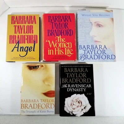 Lot of 5 Barbara Taylor Bradford Books Romance Ravenscar, Angel + Hardcovers - Image 1 of 4