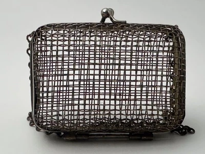 Cartera con Cadena Cartera Vintage Original Souvenir Decoración Hogar Monedas Banco Foto 1 de 4