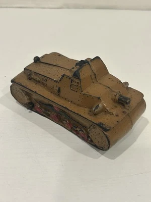 40's Auburn US Military Army Tank Rubber Toy Car Man Cave Sun - Image 1 of 4
