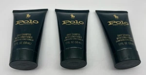 LOT of 3 Polo Ralph Lauren Green Tube Shampoo W/ Conditioner 1.7oz 1978 VTG READ - Picture 1 of 4