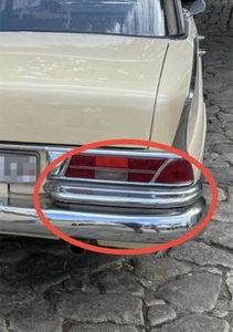 GENUINE 1961-71 Mercedes W111 250SE 280SE Coupe Upper Right Rear Chrome Bumper - Picture 1 of 24