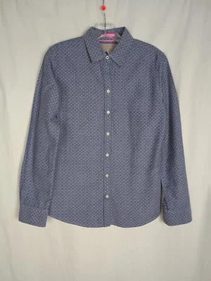 Banana Republic Oxford Button Up Shirt Blue Anchors Nautical Womens Size M - Image 1 of 4