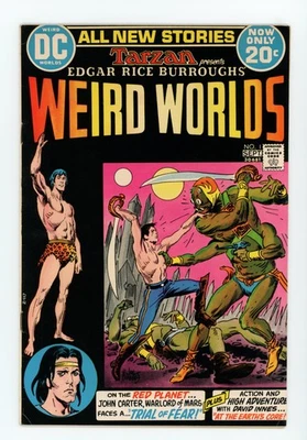 Weird Worlds #1 VF 1972 Tarzan Presents John Carter Warlord of Mars Marvel - Image 1 of 2