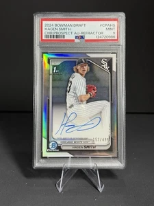 2024 Bowman Draft Chrome Prospect Auto /499 Hagen Smith #CPA-HS PSA 9 - Picture 1 of 2
