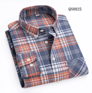 Camisas Oxford para Hombres Formales Negocios Mangas Largas Cuadros Informales Camisas de Vestir Prendas para el torso - Imagen 1 de 16