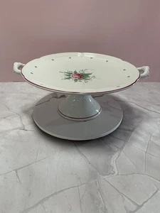 Portugal ART POTTERY PIED PLATE Cake Piedistal Server, RB Bernarda 11 x 5" - Foto 1 di 16