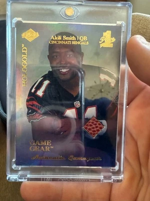 1999 Collector's Edge 1st Place - Rookie Gamegear Akili Smith #RG3 Holo Gold... - Image 1 of 2