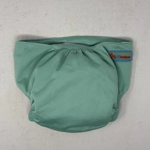 Lil Helper Reuseable Cloth All-in-One One Size 7-35lbs Waterproof Aqua Design - Picture 1 of 8