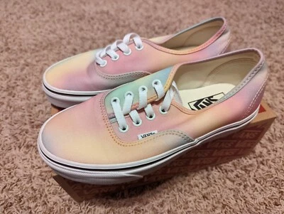 VANS Auténtico Arcoiris Aura Cambio Multicolor Tie-Dye Mujer Talla 6.5 - Imagen 1 de 4