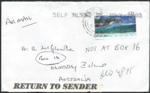 NIUE 2003 cover to Australia - RETURNED TO SENDER.........................12640 - Picture 1 of 1