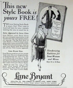 1928 Lane Bryant Damen Kleidung Mode Katalog New York Vintage 1920er Print Anzeige - Bild 1 von 2