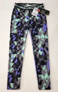 Under Armour Youth Girls Leggings Size YSM Youth Small Heatgear Multicolor NWT - Picture 1 of 10