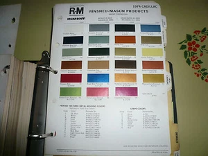Cadillac R-M 1974 muestra de pintura con chip de color - Imagen 1 de 1