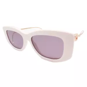 Gucci GG1566S 003 neue Sonnenbrille elfenbeinfarben roségold violett authentisch - Bild 1 von 5