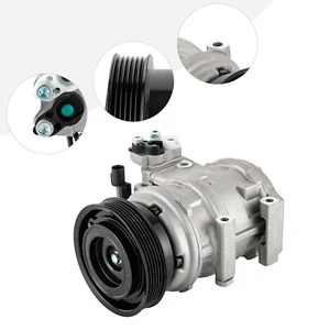 A/C AC Air Conditioner Compressor Replacement For Kia Rondo 2.4L 2010 2011 2012 - Picture 1 of 15