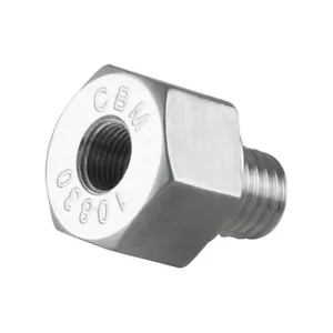 CBM-10830 CBM ECOTEC STYLE BILLET OIL PRESSURE ADAPTER 12MM x 1.75 TO 1/8" NPT - Picture 1 of 4