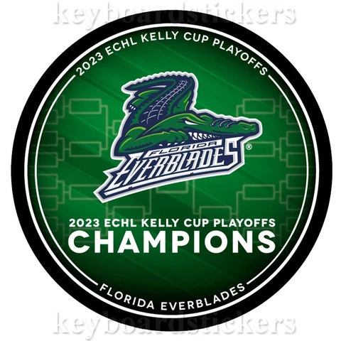 2023 ECHL Kelly Cup Champions Florida Everblades Souvenir Hockey Puck - NEW Cover