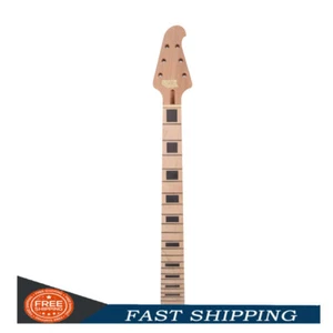 22 Bund Gitarrenhals 24,75 Zoll Mahagoni Ahorn Griffbrett Bindekopf unvollendet - Bild 1 von 3