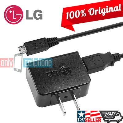 OEM Original LG USB Wall Charger Micro USB Data Cable For G2 G2x Nexus 4 5 D820 - Image 1 of 4