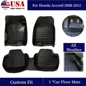 Alfombrillas de revestimiento de carga para todo tipo de clima para Honda Accord 2008-2012 - Imagen 1 de 18
