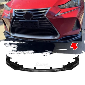 For 2017-2020 Lexus IS300 IS350 F Sport Gloss Black Front Bumper Lip Splitter - Picture 1 of 23