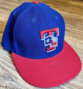 New Era 59Fifty Texas Rangers Hat Cap Lone Star Flag Fitted Sz 7 MLB Hardly Worn - Picture 1 of 3