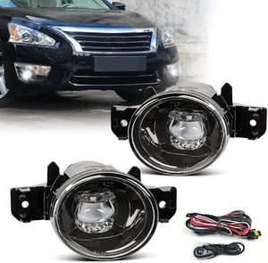 Kit de luces de conducción antiniebla LED para Nissan Máxima 2009-2014 con interruptor de cables de lente transparente - Imagen 1 de 12