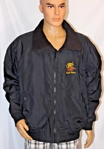 CHAQUETA CINTURA FORRADA POLAR AUTORIDAD PORTUARIA “ROUGH RIDERS” PARA HOMBRE XL NEGRA CREMALLERA COMPLETA - Imagen 1 de 8