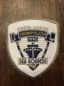 Trump Plaza Sea Goddess 1990 Patch NEW Fiesta Caribe.  Donald J Trump - Picture 1 of 2