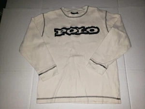 Boys Small Polo Ralph Lauren Logo Waffle Knit Thermal Off-white Cream - Picture 1 of 7
