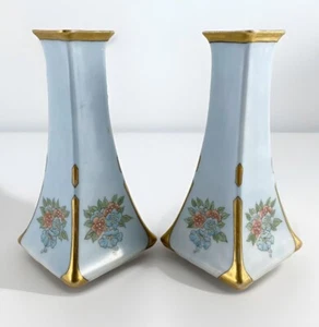 Candelabros Hutschenreuther IT Uno Favorite Baviera azul Art Deco - Imagen 1 de 13
