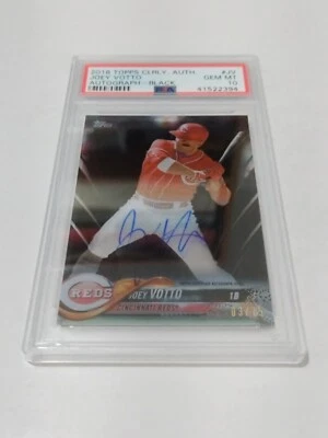 2018 TOPPS CLEARLY AUTHENTIC AUTO BLACK JOEY VOTTO/75 PSA10 POP3 - Image 1 of 2