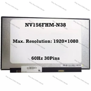 NV156FHM-N38 15.6" 1920×1080 FHD LCD Screen Replacement Panel IPS 60Hz 30 Pin - Picture 1 of 1