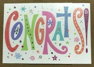 Hallmark - Congratulations Greeting Card "Congratulations...Big Time"- NEW(A43) - Picture 1 of 3