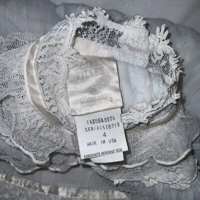 Vintage Gunne Sax Jeunes Filles Blue Lace Trim Girls Dress Sz 4 - Image 1 of 4