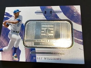 2024 PANINI IMPECCABLE HALL OF FAME ONE OZ. .999 SILVER BAR BILLY WILLIAMS 24/25 - Picture 1 of 3