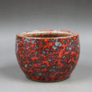 4" Collection Chinese Qing Porcelain Fambe Fancy Glaze Small Incense Burner - Bild 1 von 10