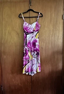Versace Stretch Silk Dress. Size 38 / XS Body con Princess seam - Picture 1 of 6