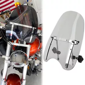Deflector de parabrisas de humo 18"x16" para Kawasaki Vulcan 800 900 1500 - Imagen 1 de 12