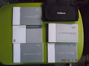 2014 NISSAN ALTIMA SEDAN OWNERS MANUAL GUIDE BOOK SET & CASE OEM - Bild 1 von 5