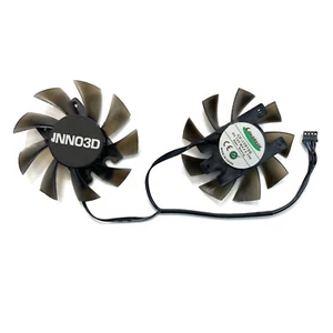 Graphics Card Fan EM-New Pair of Fans for INNO3DP106-100 GTX1660 1660ti - Photo 1/4