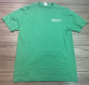 Sprouts Farmers Market Employee Green SS  T-Shirt Where Goodness Grows Size M - Picture 1 of 4