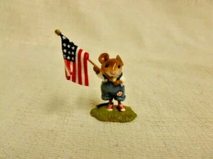 Wee Forest Folk hausgemachte Sterne & Streifen 4. Juli Special FB-5a-Cla Maus - Bild 1 von 2