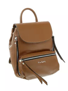 Pierre Cardin Brown Leather Small Fashion Backpack - Picture 1 of 4