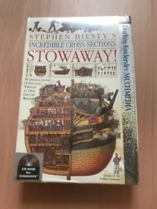 Stephen Biesty’s Incredible cross-sections Stowaway CD-ROM 1994 Brand New Sealed - Picture 1 of 2