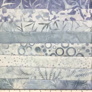 8 Fat Quarters Winter Winds #5 Batik Lunn Fabric FQ Pack 100% Cotton Handmade - Picture 1 of 6