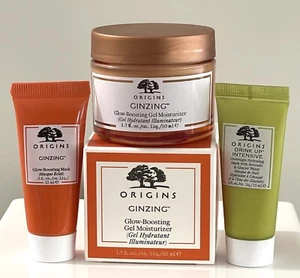 Origins Ginzing Set 3 Pezzi Maschera Ginzing, Drink Up, Boosting Nuovo - Foto 1 di 11