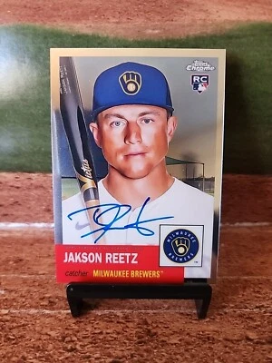 JAKSON REETZ RC On Card Auto 2022 Topps Chrome Platinum Anniversary CPA-JRE - Image 1 of 2
