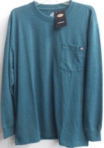 T-shirt Dickies manica lunga con tasca pesante. Dickies Pocket T WL450 HBUD Bal Blu - Foto 1 di 4